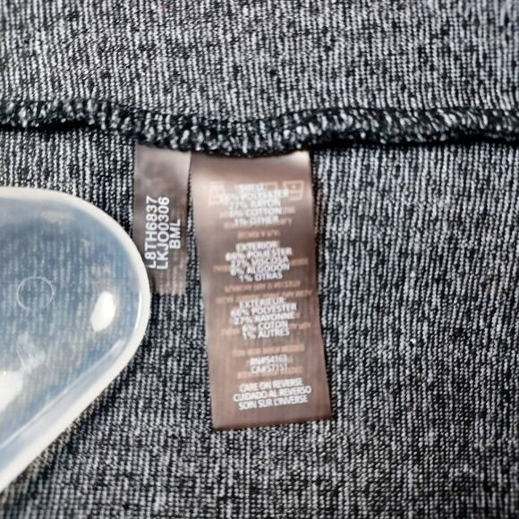 Karl Lagerfield Paris Windowpane Bow 3/4 Sleeve Blouse Top Black White Size S - Picture 4 of 8